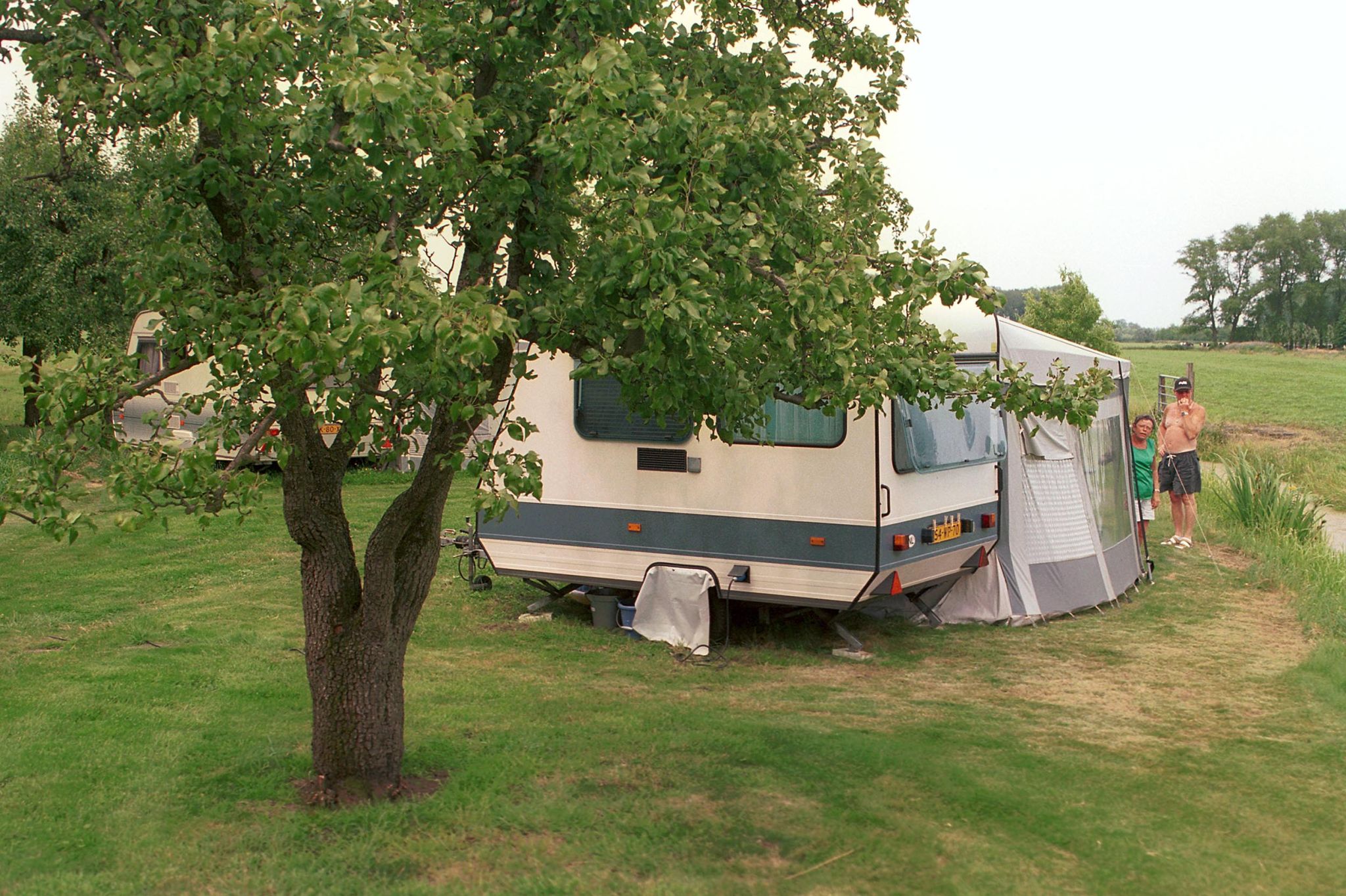 Foto van een camping in de landgoederenzone