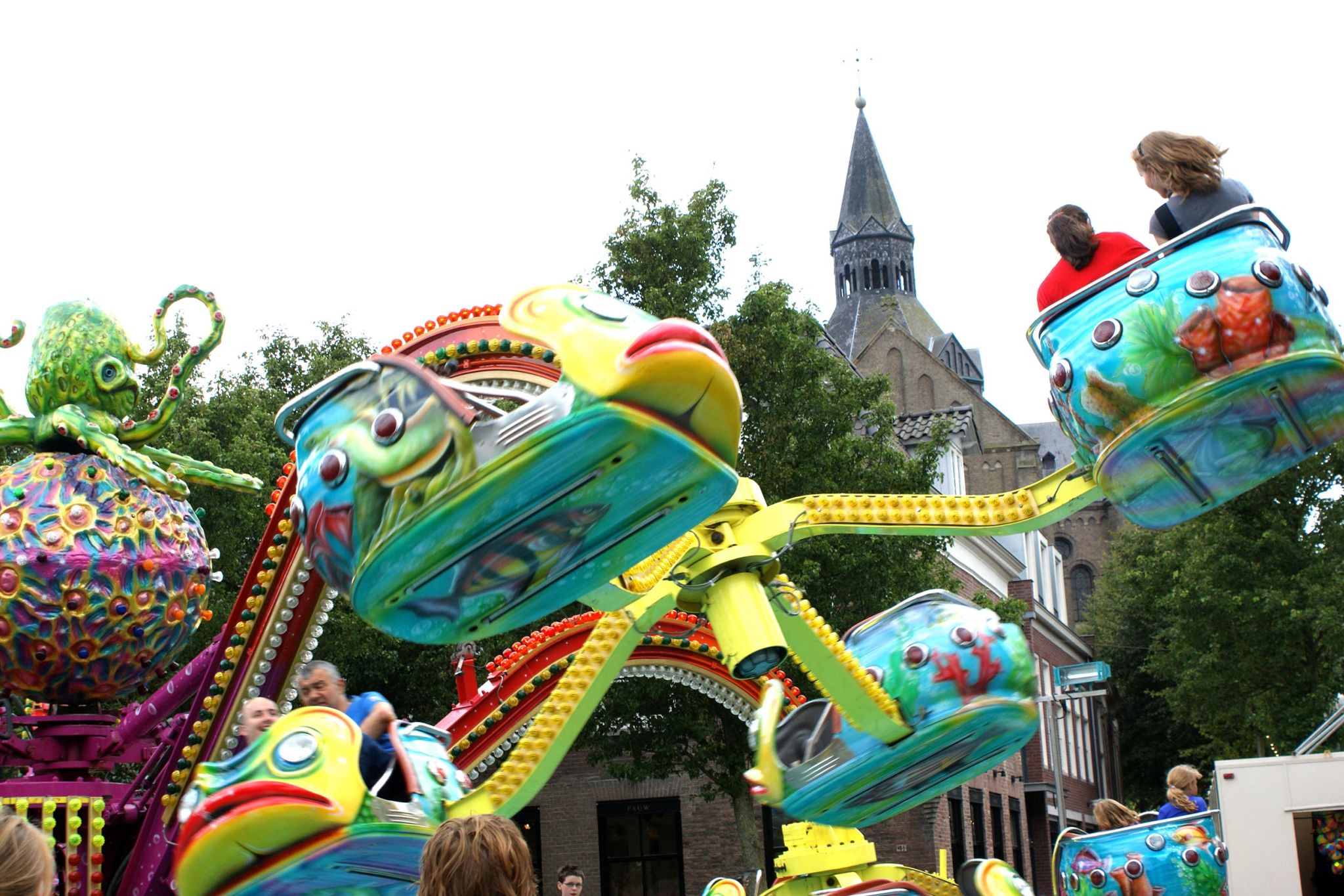 Foto van een kermis